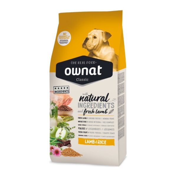 Pienso perros OWNAT CLASSIC LAMB & RICE